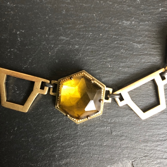 Madewell 1937 Art Deco Necklace Topaz Crystals - Picture 4 of 8